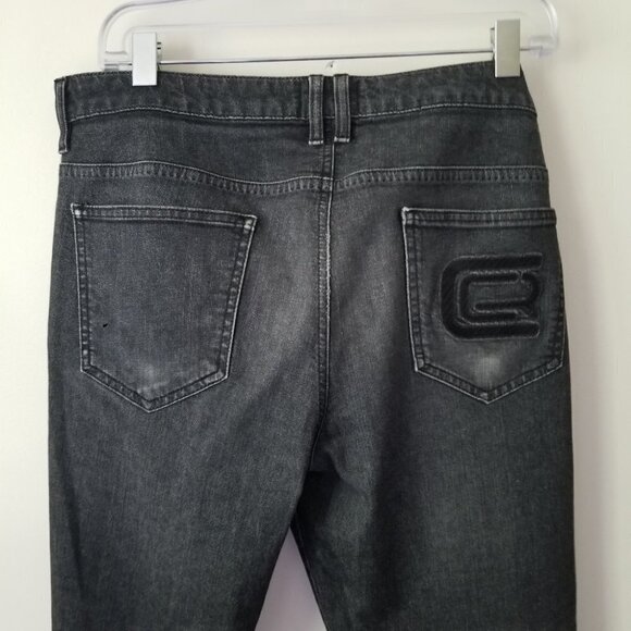 ROBERTO CAVALLI | jeans slim fit black sz 38 - Picture 4 of 5